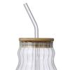 AAGAZA Household Glass Jar Durable Reusable Transparent Drinkware Coffee Cup High Borosilicate Glass for Kitchen Camping Coffee Milkshake Smoothies, A/515 view 3