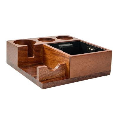 AAGAZA Coffee Grounds Box Detachable Filter Tamper Mat Stand Durable Practical Multifunctional Knocking Box for Household Cafe Shop Bar Office, 51-54mm/1315 (Color : 51-54mm)