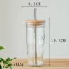AAGAZA Iced Coffee Cup Heat Resistant Drinkware Smoothie Water Bottles Drinking Glass Cups Coffee Cup Drinking Glasses Milk Iced Coffee Travel/168 view 4
