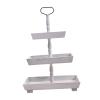 AAGAZA Wooden Serving Tray with Rings Handle Decorations 3 Leyer Cake Tower Counter Centerpieces Tabletop Cupcake Stand for Kitchen Thanksgiving, White/321 view 1