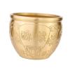 AAGAZA Brass Feng Shui Bowl, Planter Vase Money Jar Brass Fortune Cylinder Dried Flowerpot Chinese Character Treasure Bowl for Desktop Decor Accent/907 view 1