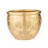 AAGAZA Brass Feng Shui Bowl, Planter Vase Money Jar Brass Fortune Cylinder Dried Flowerpot Chinese Character Treasure Bowl for Desktop Decor Accent/907 view 3
