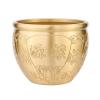 AAGAZA Brass Feng Shui Bowl, Planter Vase Money Jar Brass Fortune Cylinder Dried Flowerpot Chinese Character Treasure Bowl for Desktop Decor Accent/907 view 4