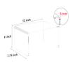 2 PC of 12'' Extra Large 5mm Thickness Clear Acrylic Risers, Acrylic Display Risers Shelf Showcase Fixtures for Jewelry, Display Stand for Amiibo Funko POP Figures, Cupcakes, Food Display, Cabinet- (12''x7.75''x6'', 2 sets view 2