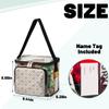 bisibuy Beige Rhombic Pattern Clear Lunch Bag Stadium Approved PVC Plastic See Through Lunch box with Adjustable Strap for Sports Events Concerts Office view 3