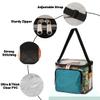 bisibuy Mandala Bohemian Pattern Clear Lunch Bag Stadium Approved PVC Plastic See Through Lunch box with Adjustable Strap for Sports Events Concerts Office view 4
