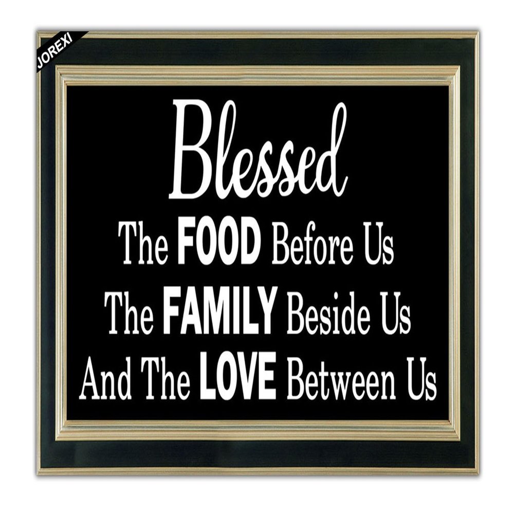 Funny Welcome Doormat - Bless Food Family Love Door Mat Home Mats God Bless Mat for Family Housewarming Gifts