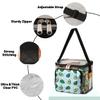 bisibuy Avocado Hearts Elements Clear Lunch Bag Stadium Approved PVC Plastic See Through Lunch box with Adjustable Strap for Sports Events Concerts Office view 4