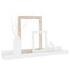 WEHUOSIF Wall Shelves 4 pcs,Wall Mount Shelf,Living Room Shelves,Floating Kitchen Shelves,Bathroom Wall Shelf Organizer,Bedroom, Living Room, Bathroom, High Gloss White 15.7"x3.5"x1.2" view 4