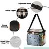 bisibuy Anchor Rudder Navy Dogs Clear Lunch Bag Stadium Approved PVC Plastic See Through Lunch box with Adjustable Strap for Sports Events Concerts Office view 4
