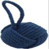 KPAVIR Handcrafted Cotton Rope Door Stopper with Handle  Heavy Decorative Door Stopper for Home & Office, Non-Slip Floor Protector, Modern Nautical Design (Blue) view 1