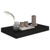 WEHUOSIF Floating Wall Shelves 4 pcs,Wall Shelf,Wall Mounted Shelves,Bedroom Storage and Organization,Storage Display Shelf,Floating Shelves,Bedroom Shelves,for Home, Black 15.7"x9.1"x1.5" MDF view 3