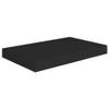 WEHUOSIF Floating Wall Shelves 4 pcs,Wall Shelf,Wall Mounted Shelves,Bedroom Storage and Organization,Storage Display Shelf,Floating Shelves,Bedroom Shelves,for Home, Black 15.7"x9.1"x1.5" MDF view 4