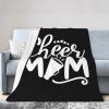 Cheer Mom Throw Blanket Super Soft Warm Fleece Blanket, Suitable for Sofa Home Decoration Travel 60"x50" view 1
