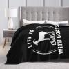 Life is Better with Goats Throw Blanket Super Soft Warm Fleece Blanket, Suitable for Sofa Home Decoration Travel 80"x60" view 4