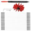 chimney sweep kit Duct Vent Cleaning Set, Chimney Brush Rod Sweep Sweeping Brush Set Dry Duct Kit Lint Remover , Chimney Kit, (1 Brush Head+ 6/9/12/15 Rods/Use With Or Without Power Drill),9 Rods ( Co view 1