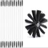 chimney sweep kit CHIMNEY SWEEP BRUSH FOR FIREPLACES KIT, Pellet Stove Cleaning Kit Chimney Pipes With Curves Includes 6/9/12/15 Flexible Rods Of 610 Mm And 1 Heads,12 Rods ( Color : 12 Rods , Size : view 1