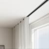 SRNSAEB Recessed Mount Curtain Track, Embedded Invisible Ceiling Mount Curtains Rail Track Set, Bay Windows/Living Room/Bedroom/ 1-12 m/ 3.3-39.4 ft Long (Color : White, Size : 10m/32.8ft) view 2