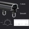 SRNSAEB Recessed Mount Curtain Track, Embedded Invisible Ceiling Mount Curtains Rail Track Set, Bay Windows/Living Room/Bedroom/ 1-12 m/ 3.3-39.4 ft Long (Color : White, Size : 10m/32.8ft) view 4