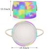 OKCELL-Abstract Rainbow Pattern-Easter Egg Hunt Basket Bags-Baby Toy Storage Organizer Box For Easter Eggs Goodie Candy Party, Easter Gifts For Boys Girls view 3