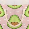 OKCELL-Cartoon Cute Avocado-Big Easter Baskets-Canvas Egg Candy Bags for Boys Girls Easter Egg Hunt view 4