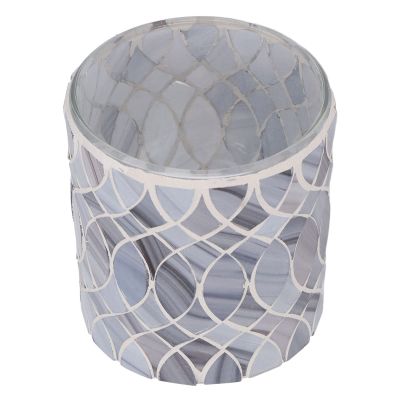 Mosaic Candle Holder, Glass Candleholders Tea Light Holders Votive Candle Holders, Tealight Candle Holder for Home