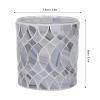 Mosaic Candle Holder, Glass Candleholders Tea Light Holders Votive Candle Holders, Tealight Candle Holder for Home view 2
