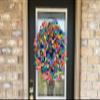 Birthday Balloon Party Deco Mesh Front Door Wreath Home Holiday Decor Fun Festive Summer Decor Indoor Outdoor view 4