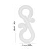 150Pcs Christmas Light Clips, Reusable Waterproof Plastic Outdoor Hanging Christmas Light Hanger Clips Weatherproof Holiday Fairy Light Hanging Clips Christmas Light Clips Holiday Party(White) view 2