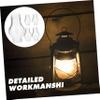 Zerodeko Retro Style 5pcs Glass Oil Lamp Chimney Replacement Cover for Kerosene Lamp Shades view 2