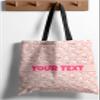 Pink Unicorn Kids Tote Bag - Custom Canvas Bag, Personalized Name, 18x18 in view 4