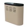 BNNP Outdoor/Indoor Trash Can Indoor and Outdoor Commercial Trash Can Three Barrels with Swing Lid Sorting Trash Can Large Capacity Trash Can Use in Backyard, Deck, or Patio view 1