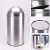 BNNP Outdoor/Indoor Trash Can Stainless Steel Trash Can with Lid Swing Open Trash Can 9.2/13.2 Gallon Commercial Trash Can Perfect for Home Office Use in Backyard, Deck, or Patio (Size : 50L) view 4