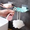 3pcs Wall Mounted Soap Holder Drainage Punch Shower Soap Dish for Bathroom Creative Nordic Style view 3