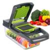 15 in 1 Vegetable Chopper, Spiralizer Vegetable Slicers, Onion Chopper with Container, Pro Food Chopper Slicer Dicer Cutter Household Potato Chopper Radish Grater Kitchen Gadgets view 2
