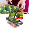 15 in 1 Vegetable Chopper, Spiralizer Vegetable Slicers, Onion Chopper with Container, Pro Food Chopper Slicer Dicer Cutter Household Potato Chopper Radish Grater Kitchen Gadgets view 3