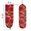Apple Bright Plastic Bag Holder Grocery Shopping Bags Carrier Dispenser Plastic Bag Storage Organizer Home Kitchen Pantry Decor view 2
