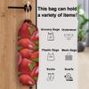 Apple Bright Plastic Bag Holder Grocery Shopping Bags Carrier Dispenser Plastic Bag Storage Organizer Home Kitchen Pantry Decor view 3