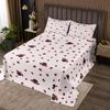 3 Piece Ladybug Quilt Bedding Set Women Aldult Lightweight Bedding Black and Red Bedspread Set Cute Ladybug Bedspread Coverlet Soft Microfiber Home Quilt Set for King Bed All Season view 1