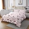 3 Piece Ladybug Quilt Bedding Set Women Aldult Lightweight Bedding Black and Red Bedspread Set Cute Ladybug Bedspread Coverlet Soft Microfiber Home Quilt Set for King Bed All Season view 2