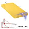 FERFXN Wall-Mounted Drop-Leaf Foldable Table, Space Saving Laptop Desk, Premium Material, Floating Folding Table, Sturdy Hanging Table for, Study, Bedroom 50x120cm/20x47in(WxL) Yellow view 2