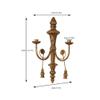 BOOMLATU Metal Wall Mounted Candle Sconces Holders,Vintage Hanging Candle Holder for Wall,Home Wall Art for Living Room Fireplace Yard Pathway view 2