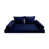 Prolinemax Style V1 Full Size Pipe Trim Velvet Indoor Daybed Mattress Bolster Pillow Complete Set AD373 view 1