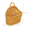 UPKOCH Hanging Basket Storage Wall-mounted Onion and Vegetable Organizer for Kitchen Office Home Woven Design for Clean Tidy Spaces Versatile Fruit Hammock for Easy Access view 2