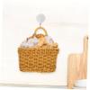 UPKOCH Hanging Basket Storage Wall-mounted Onion and Vegetable Organizer for Kitchen Office Home Woven Design for Clean Tidy Spaces Versatile Fruit Hammock for Easy Access view 4