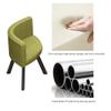 Dinning Room Table Chairs,Modern Dining Set,kitchen Table And Chairs For 4,Office Conference Table,Small Meeting Room Dining Table Set,Business Reception 1 Table 4 Chairs Set ( Color : Light Grey , Si view 3