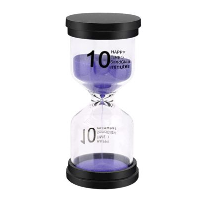 Sand Timer, Sand Timers Colorful 10 Minutes Sandglass Timer with Protective Cover for Classroom Home Office Cooking