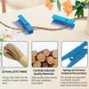 1.35 Inch Mini Clothes Pins for Photo100 Pcs with 32 Feet Jute Twine, Mini Clothes Pins for Crafts, Wooden Small Clothespins for Pictures, Tiny Decorative Clothespins for Baby Shower (Blue) view 3