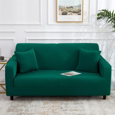MIPOPS Stretch Plain Sofa Covers for Living Room All-Inclusive Elastic Slipcover Sectional Corner Couch Cover Chair Cover 1/2/3/4-seat(J,3-Seater 190-230cm)