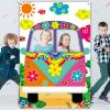 60's Hippie Bus Photo Prop 60s Party Decorations Large Fabric Retro Groovy Van Prop Hippie Selfie Frame Backdrop Background Banner Birthday Party Supplies Retro 60s 70s Party Favors 59 x 39.4 Inch view 4